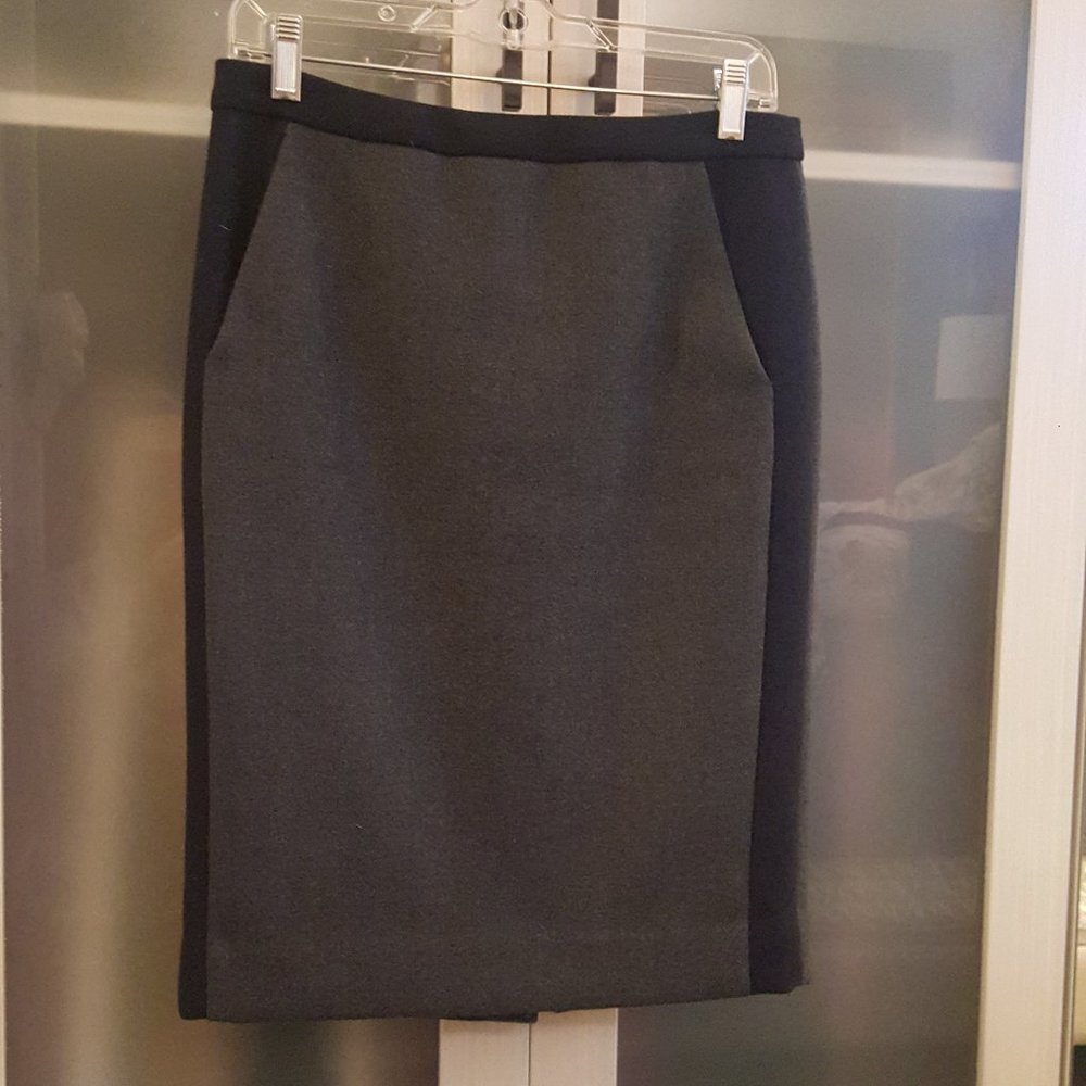 J. Crew tuxedo pencil skirt